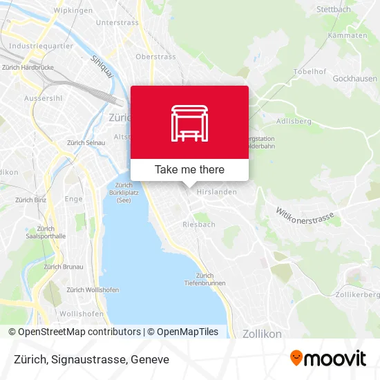 Zürich, Signaustrasse map