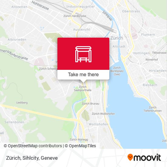 Zürich, Sihlcity map