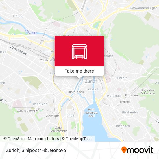 Zürich, Sihlpost/Hb map