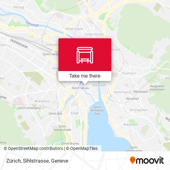 Zürich, Sihlstrasse map