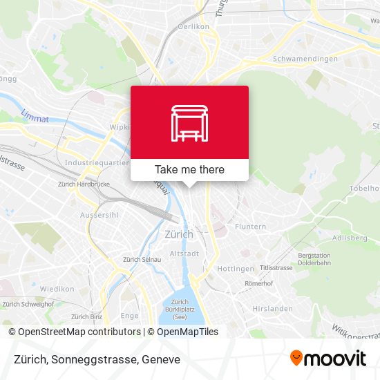 Zürich, Sonneggstrasse map