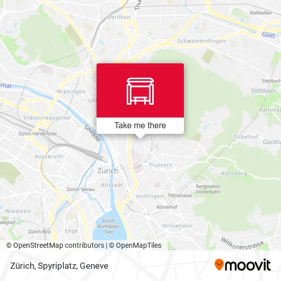 Zürich, Spyriplatz map