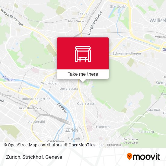 Zürich, Strickhof map