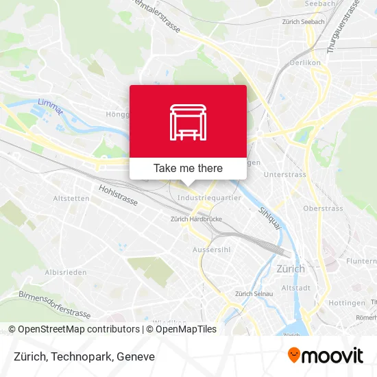 Zürich, Technopark map