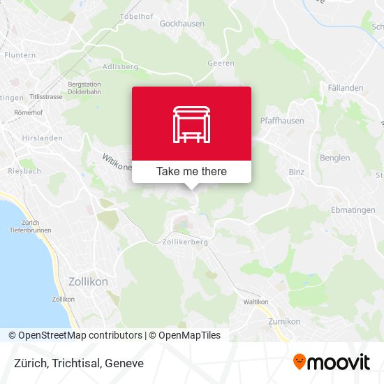 Zürich, Trichtisal map