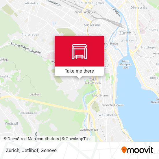 Zürich, Uetlihof map