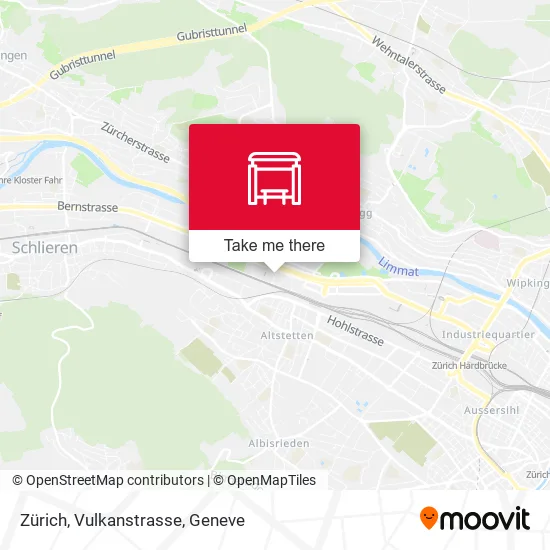 Zürich, Vulkanstrasse map