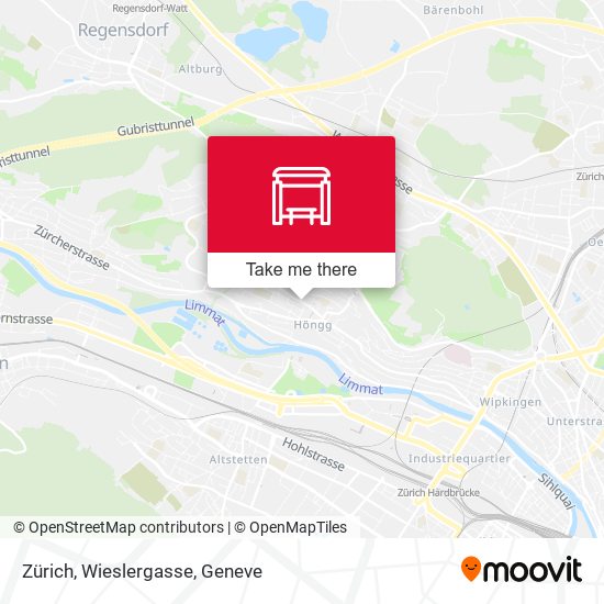 Zürich, Wieslergasse map