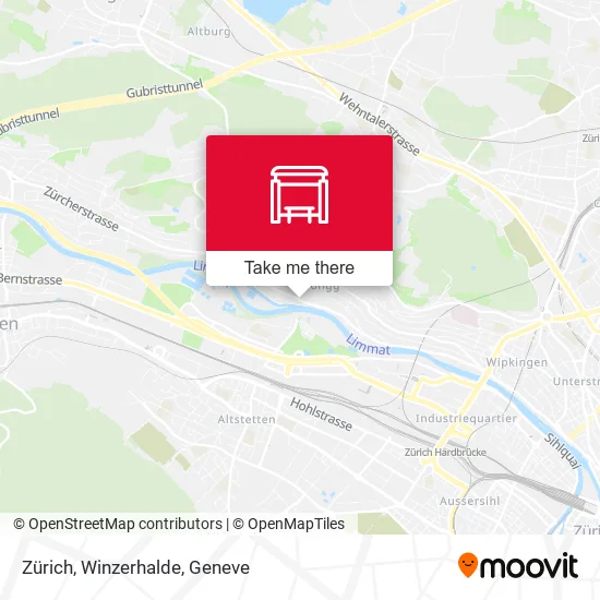 Zürich, Winzerhalde map