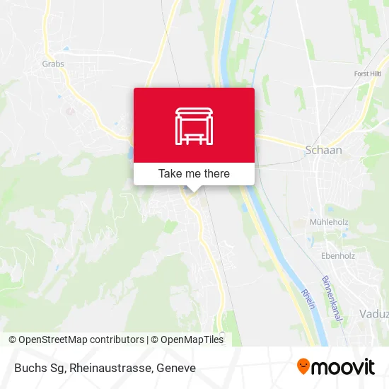 Buchs Sg, Rheinaustrasse map