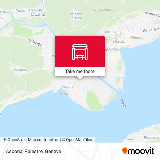 Ascona, Palestre map