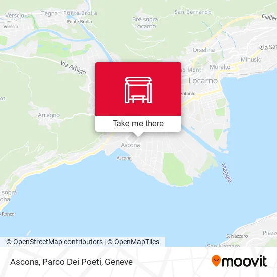 Ascona, Parco Dei Poeti map