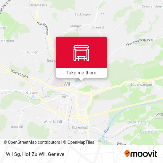 Wil Sg, Hof Zu Wil map