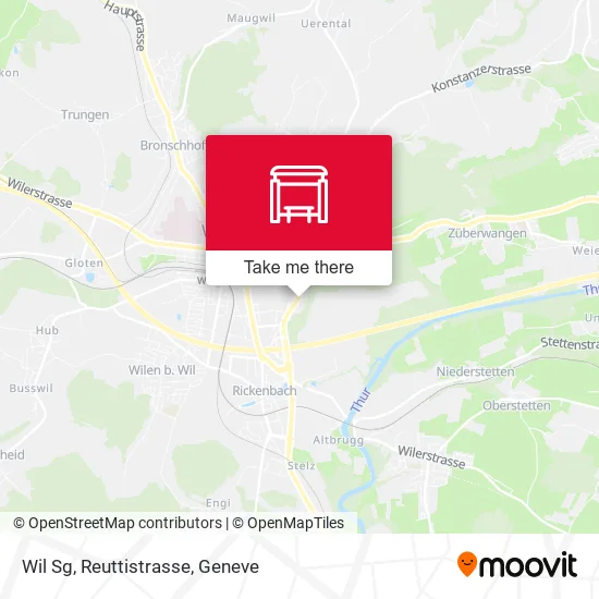 Wil Sg, Reuttistrasse map