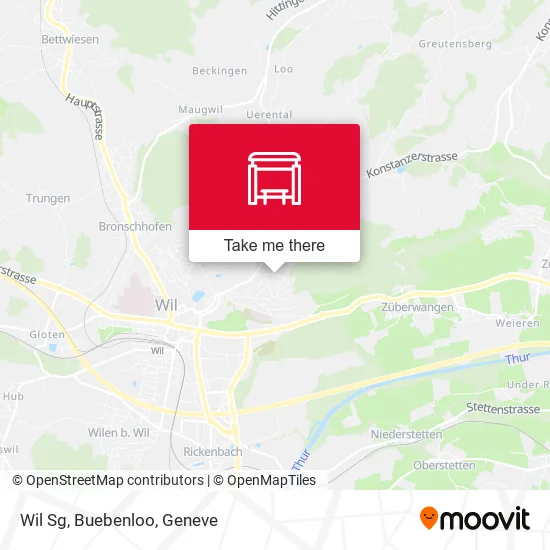 Wil Sg, Buebenloo map