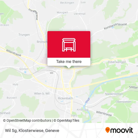 Wil Sg, Klosterwiese map