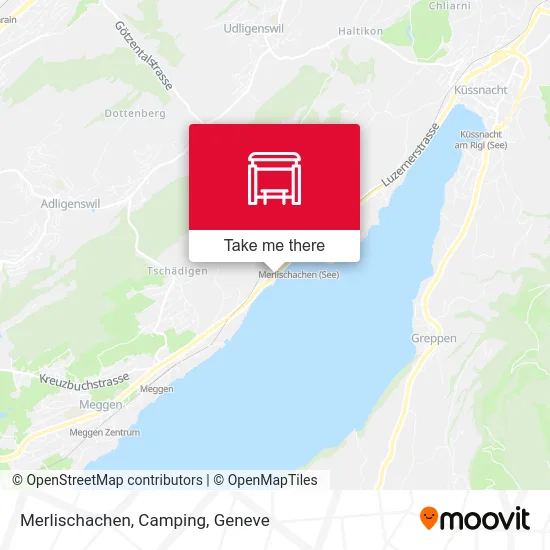 Merlischachen, Camping map