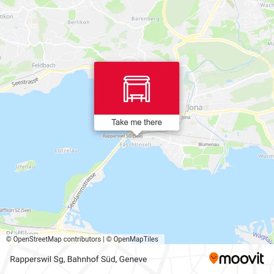 Rapperswil Sg, Bahnhof Süd map