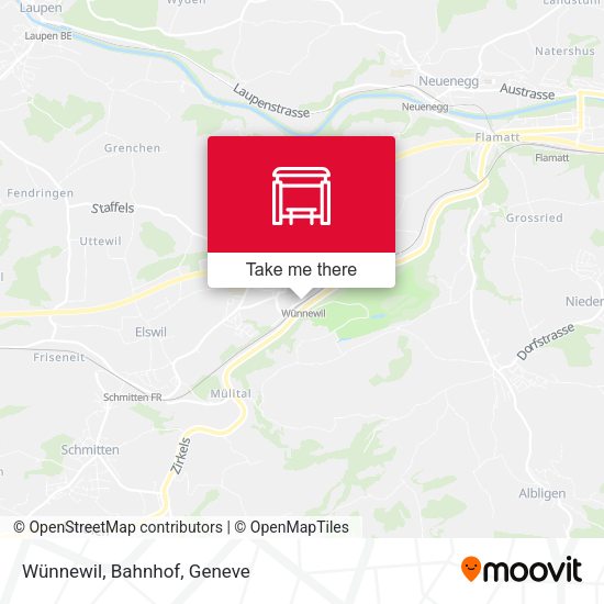 Wünnewil, Bahnhof map