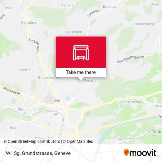 Wil Sg, Grundstrasse map