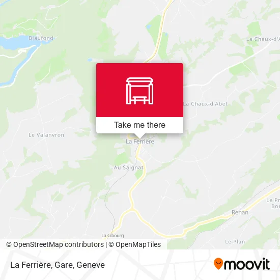 La Ferrière, Gare map