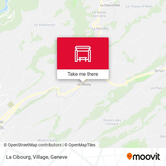 La Cibourg, Village map
