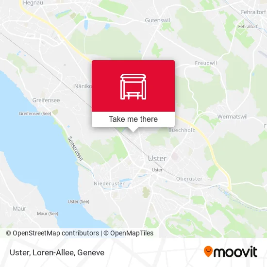 Uster, Loren-Allee map