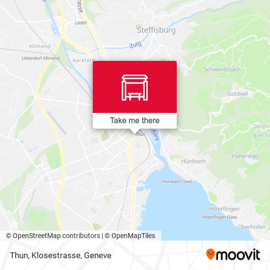 Thun, Klosestrasse map