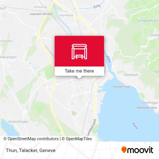 Thun, Talacker map