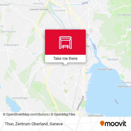 Thun, Zentrum Oberland map