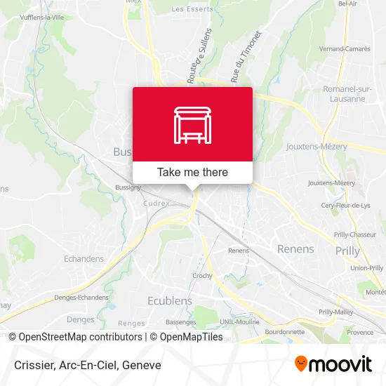 Crissier, Arc-En-Ciel map