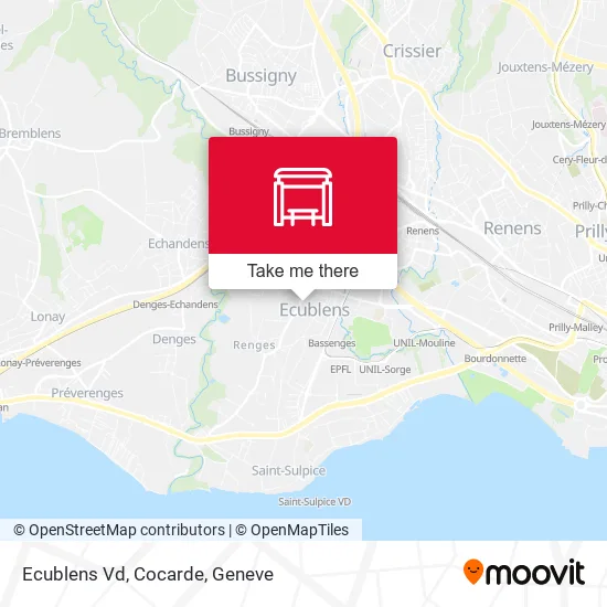 Ecublens Vd, Cocarde map