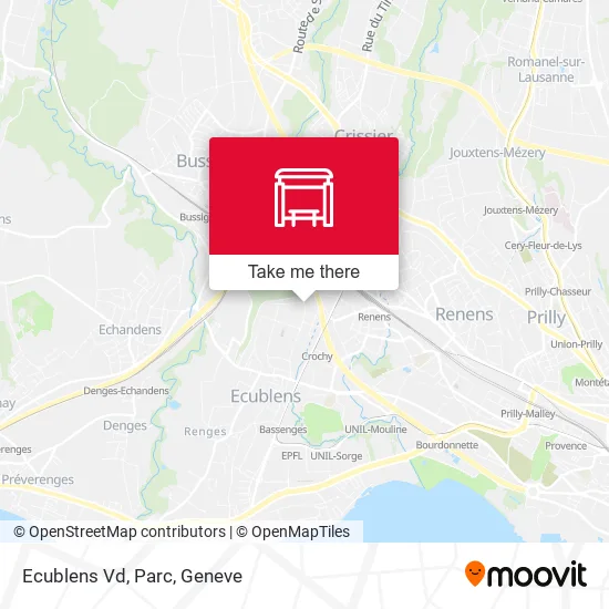 Ecublens Vd, Parc map