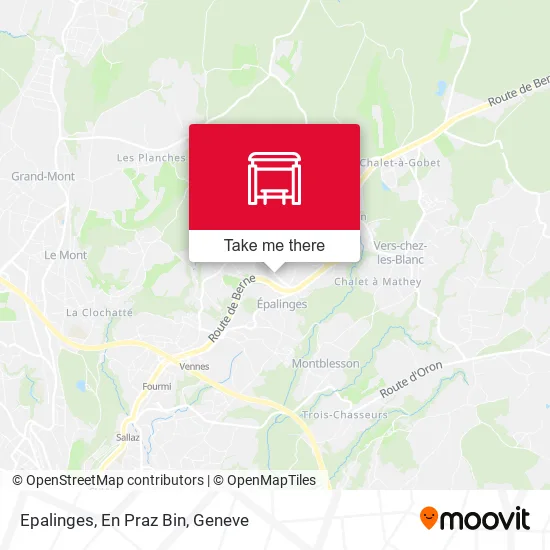 Epalinges, En Praz Bin map
