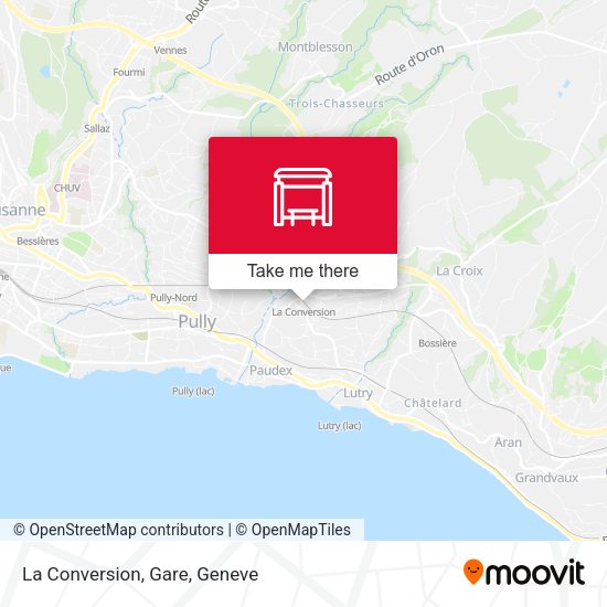La Conversion, Gare map