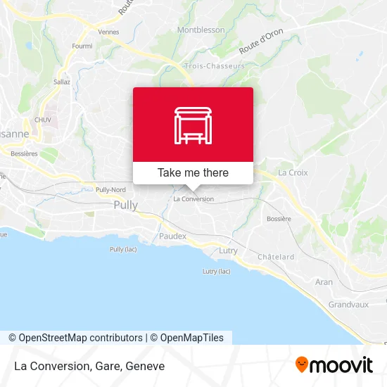 La Conversion, Gare map