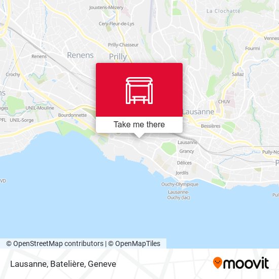 Lausanne, Batelière map