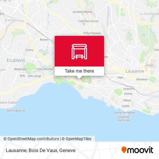 Lausanne, Bois De Vaux plan