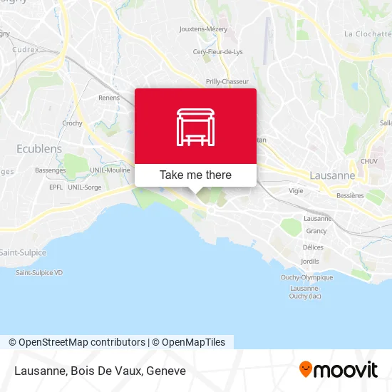 Lausanne, Bois De Vaux map
