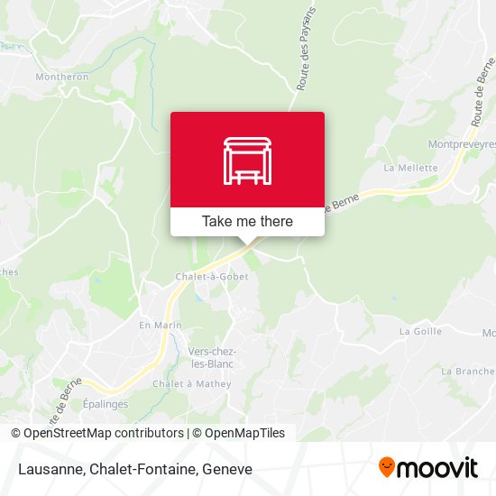 Lausanne, Chalet-Fontaine map