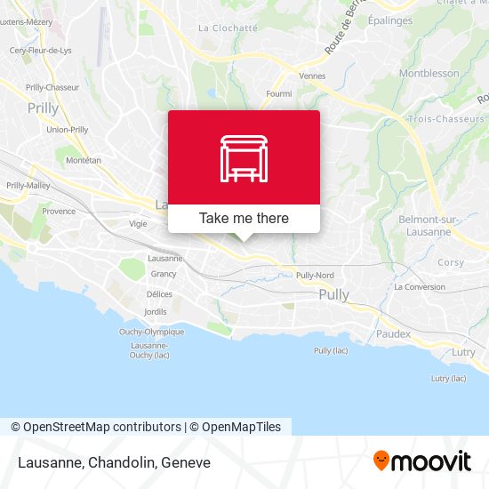 Lausanne, Chandolin map