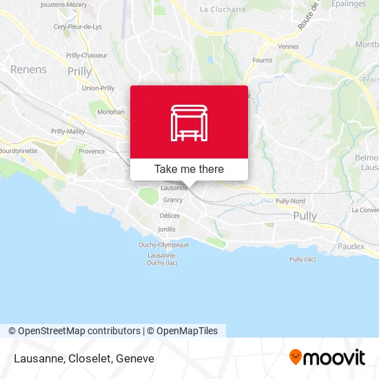 Lausanne, Closelet map