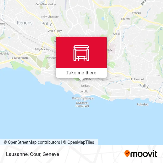 Lausanne, Cour map