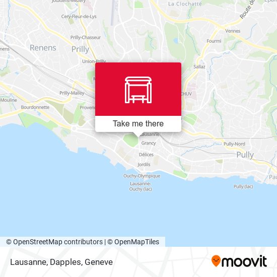 Lausanne, Dapples map