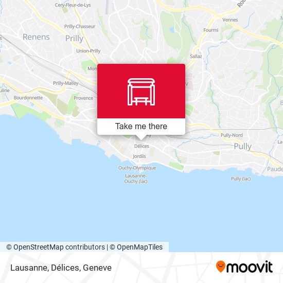 Lausanne, Délices map
