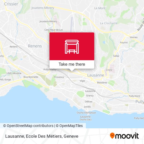 Lausanne, Ecole Des Métiers plan
