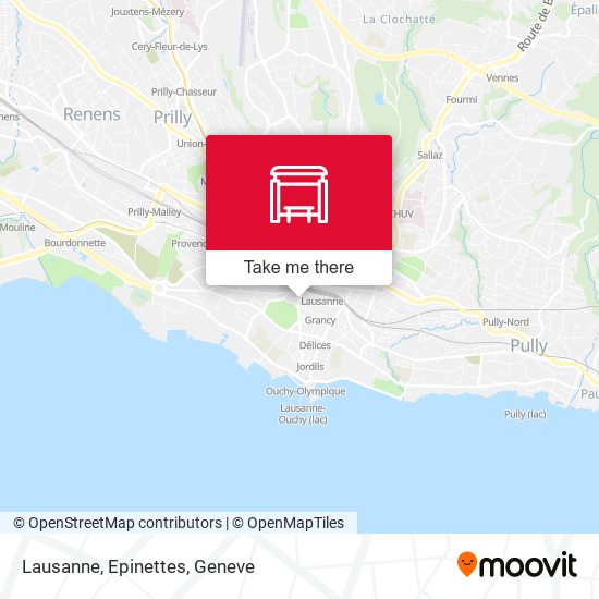 Lausanne, Epinettes map