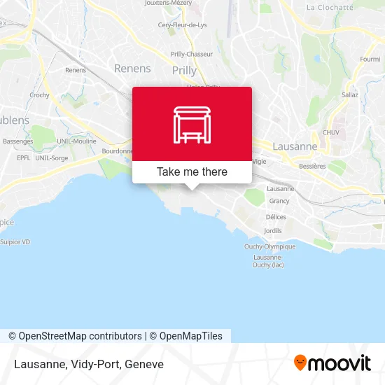 Lausanne, Vidy-Port map