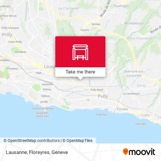 Lausanne, Floreyres map