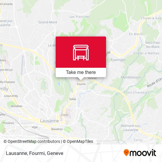 Lausanne, Fourmi map